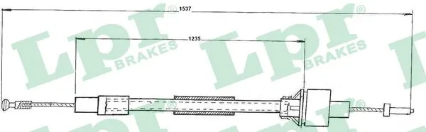 Cable de embrague Ford Sierra 1 GBC