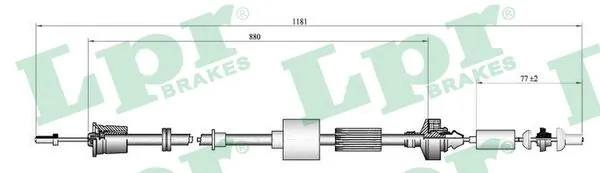 Cable de embrague para Renault 21 K48