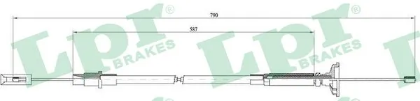 Cable de embrague para Volkswagen Caddy 14