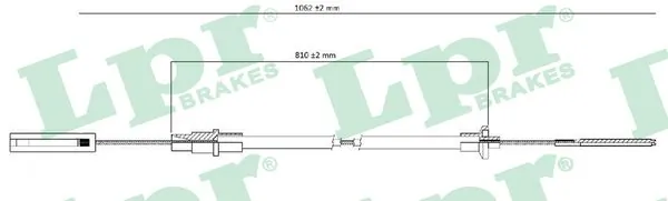Cable de accionamiento del embrague Volkswagen Jetta II (1983-1992)