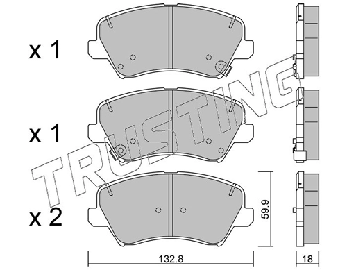Pastillas de freno delanteras para Hyundai Elantra V (MD)