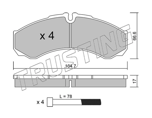 Pastillas de freno para Iveco Daily