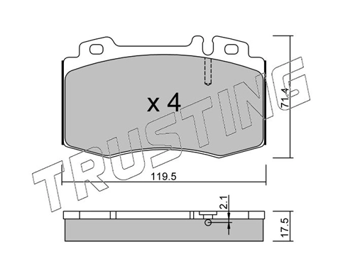 Juego de pastillas de freno Mercedes ML/GLE  (W163)