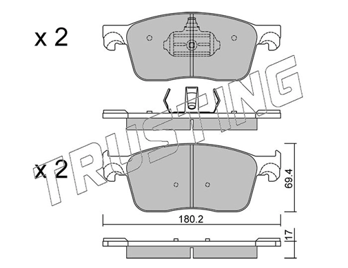 Pastillas de freno para Opel Zafira K0