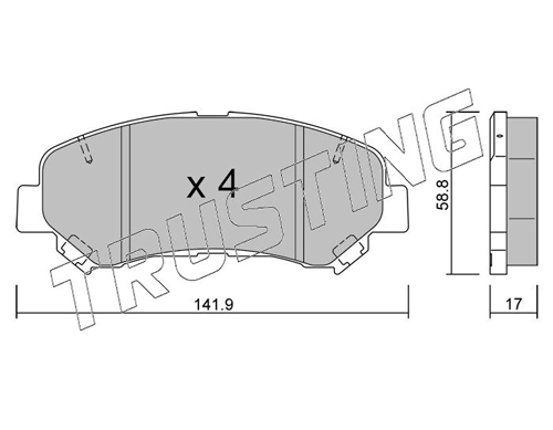 Pastillas de freno delanteras Nissan X-Trail T31