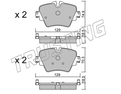 Comprar Pastillas delanteras de freno Cooper  F57