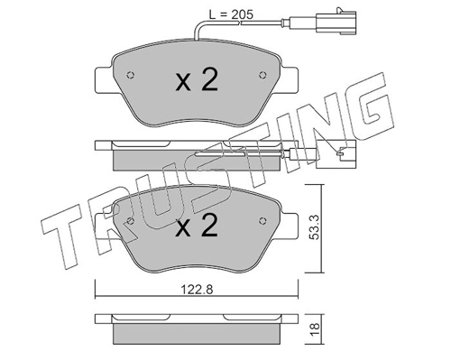 Comprar Pastillas de freno delanteras de disco Citroen Nemo   a bajo precio