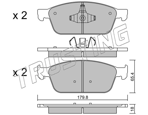 Pastillas de freno delanteras Ford Focus 3 CB8