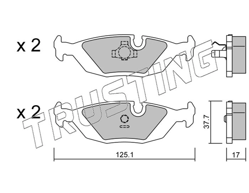 Pastillas de freno traseras BMW 5 E28