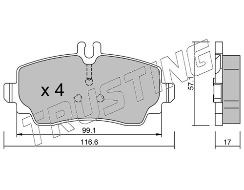 Comprar Pastillas de freno delanteras de disco Mercedes A  W168 a bajo precio