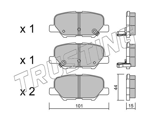 Pastillas de freno traseras Mazda 6 GJ, GL