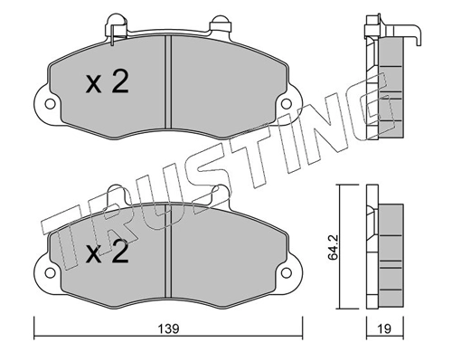 Pastillas de freno para Ford Transit E