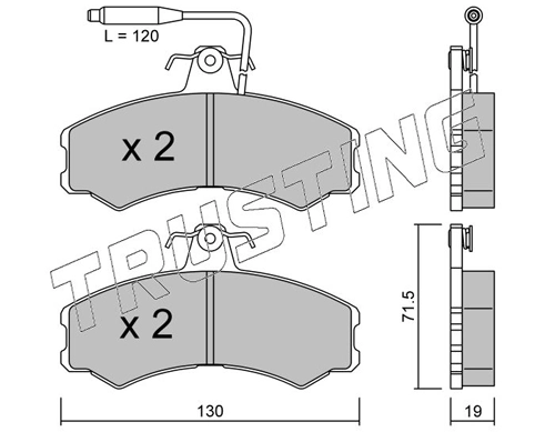 Pastillas de freno Fiat Ducato I (290)