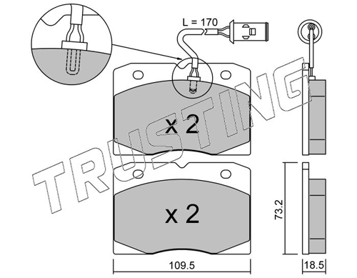 Comprar Pastillas de freno delanteras de disco Iveco Daily I-II a bajo precio