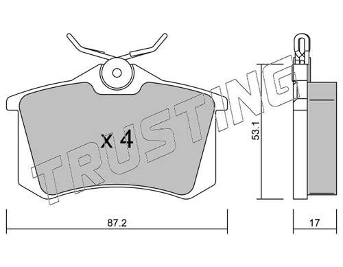 Pastillas de freno traseras Seat Leon 1 1M1