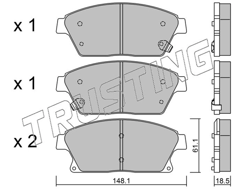 Pastillas de freno delanteras Opel Zafira P12