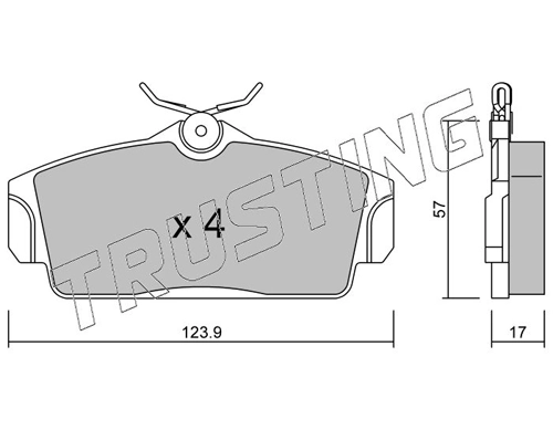 Pastillas de freno delanteras Nissan Primera P11
