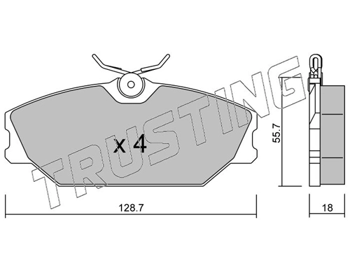 Comprar Pastillas de freno delanteras de disco Renault Laguna I B56, 556 a bajo precio