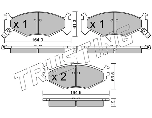 Precio del repuesto Pastillas de freno delanteras Voyager I monovolumen