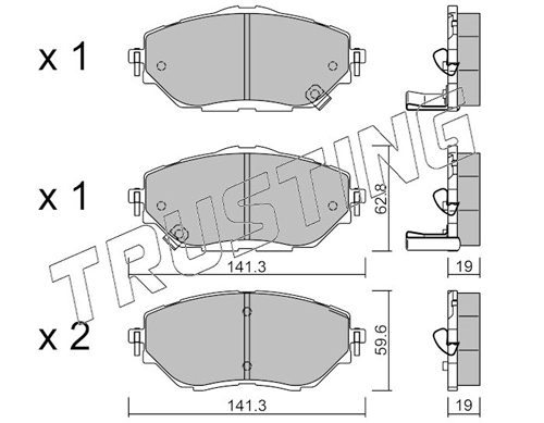 Pastillas de freno para Toyota Corolla E21