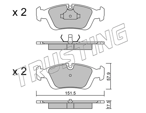 Pastillas de freno para BMW 3 E36