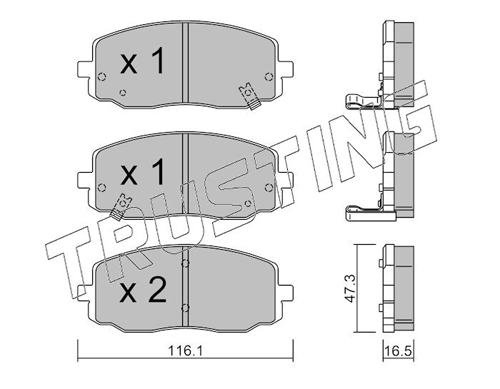 Pastillas de freno delanteras Picanto  hatchback (2003-2007) original desde 28,71 €