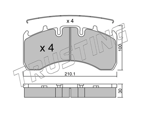 Pastillas de freno traseras para Renault Trucks TRUCK PREMIUM 