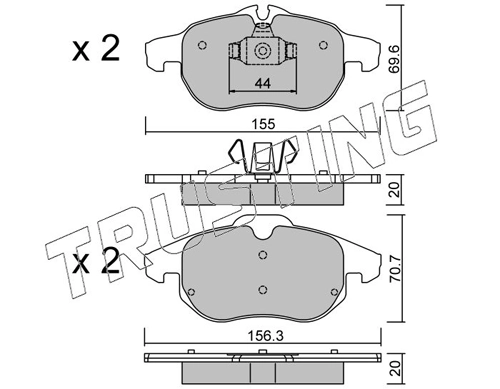 Pastillas de freno delanteras Opel Vectra