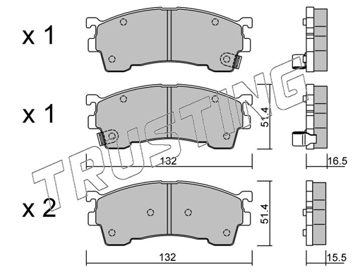 Pastillas de freno delanteras para Mazda 626 IV (GE)