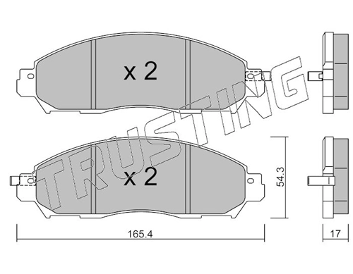 Pastillas de freno delanteras Nissan Navara D23, D23T