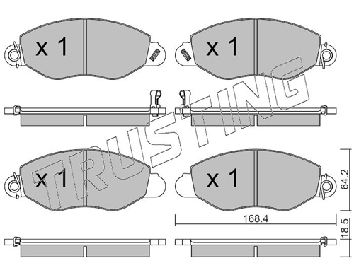 Pastillas de freno para Ford Transit V184/5