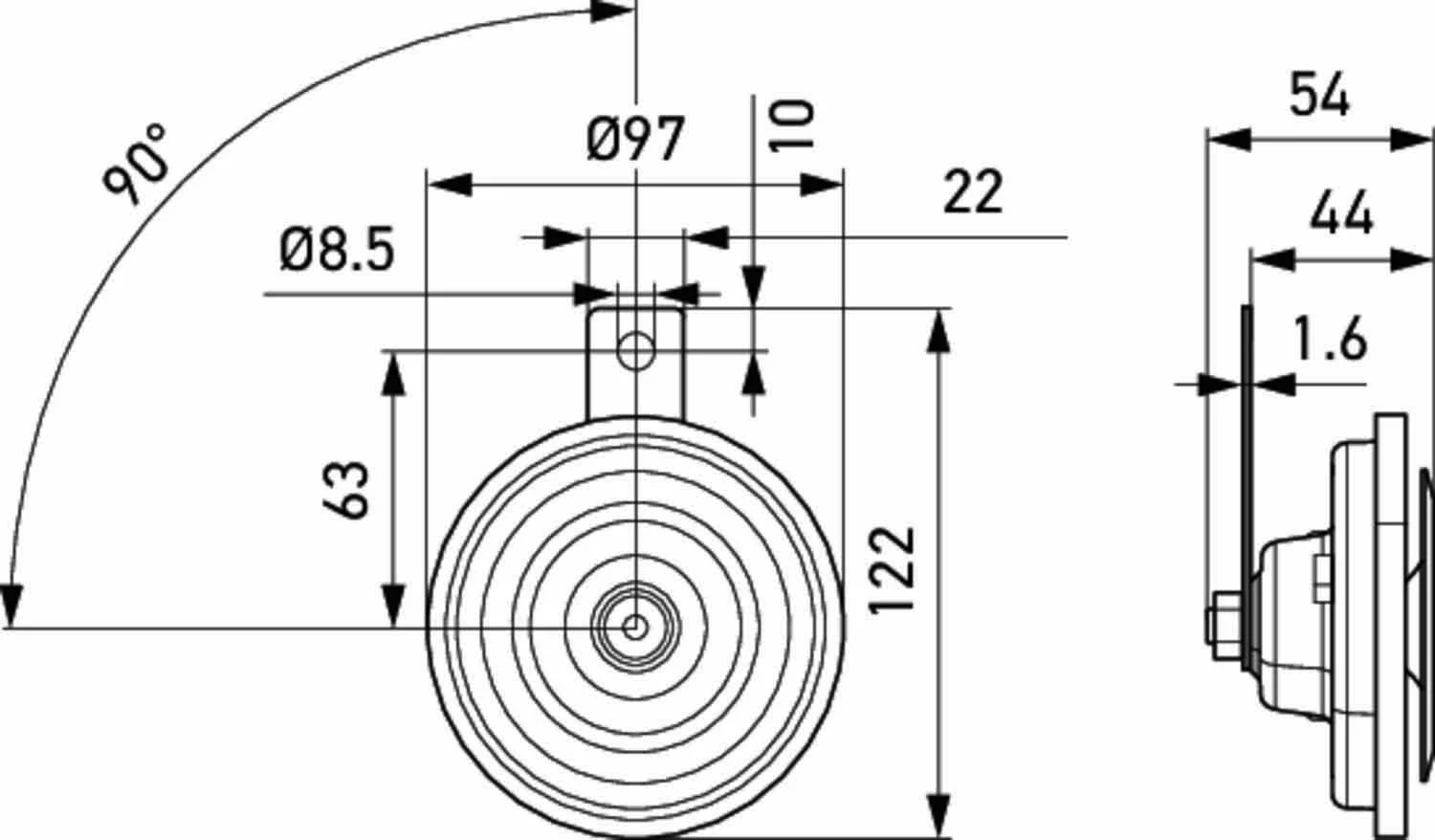 Claxon para BMW 5  E28