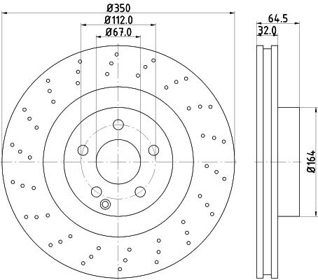 Disco de freno 36011504 Volvo