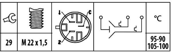 Sensor de temperatura del refrigerante Nissan Micra 