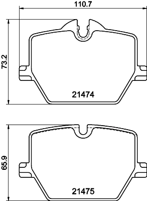 Pastillas freno traseras para BMW 3  G21, G81