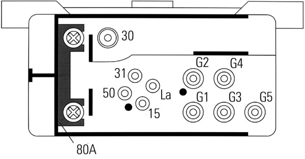 Relé de precalentamiento Mercedes Bus 207-310 