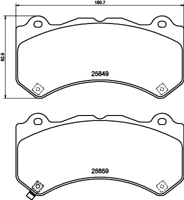 Pastillas de freno delanteras Fiat/Alfa/Lancia K68248384AB