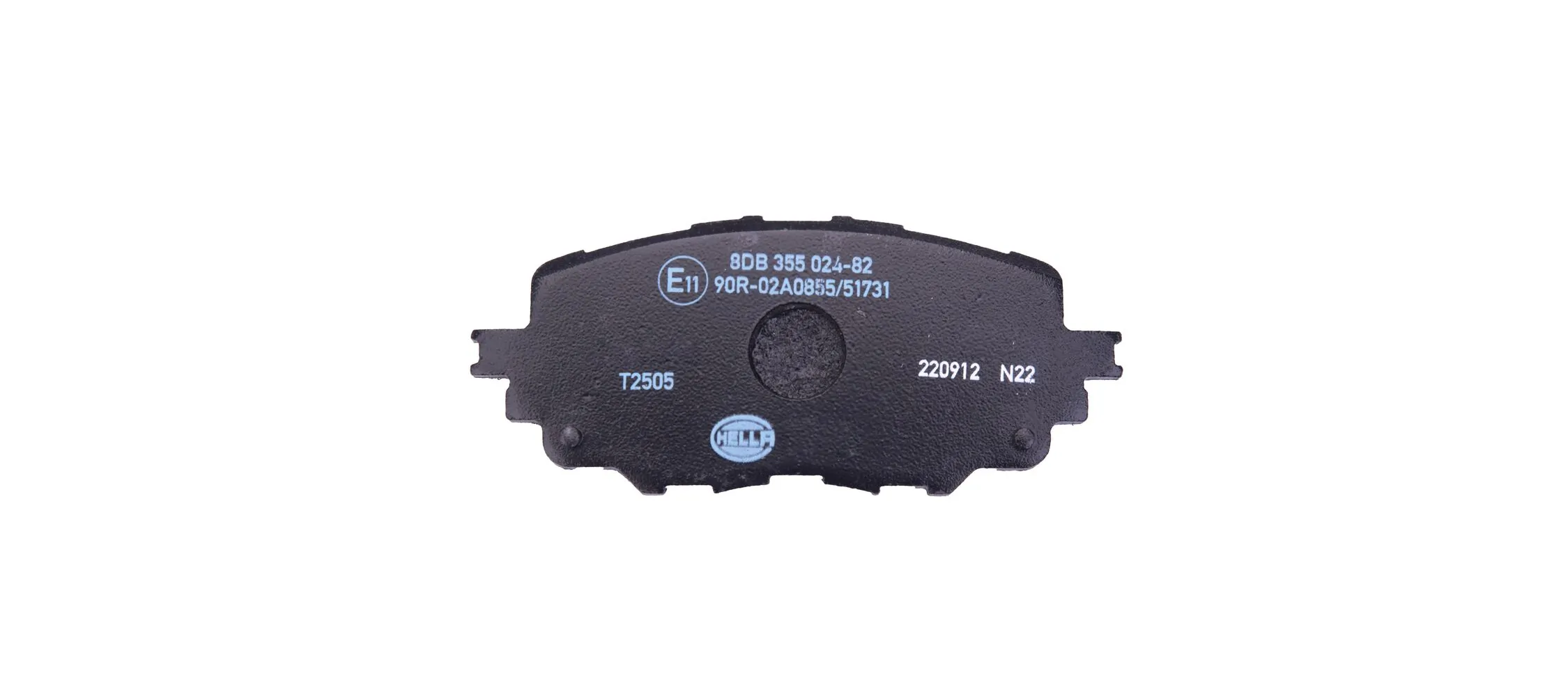 8DB355024821 HELLA Pastillas delanteras