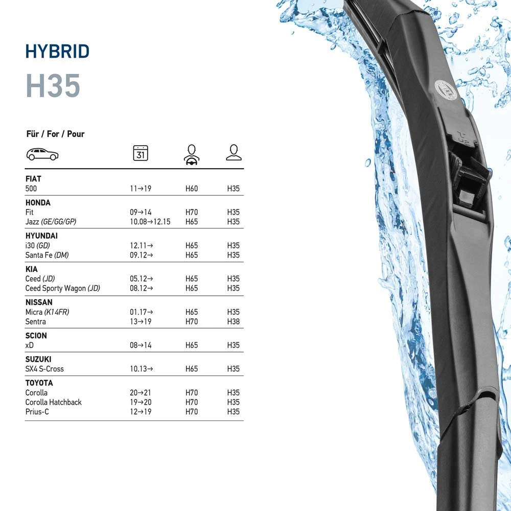 Escobilla del limpiaparabrisas del lado del pasajero Hyundai Matrix monovolumen (FC) (2001 - 2005) precio, desde 5,44 EUR