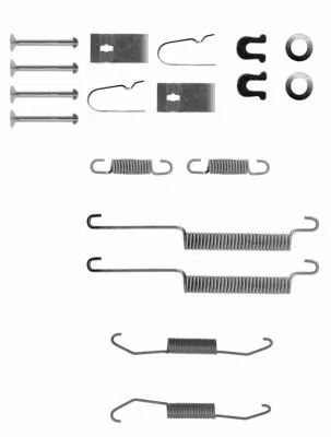 Juego de montaje, zapatas de freno traseras Honda Civic VI (1996-2000)