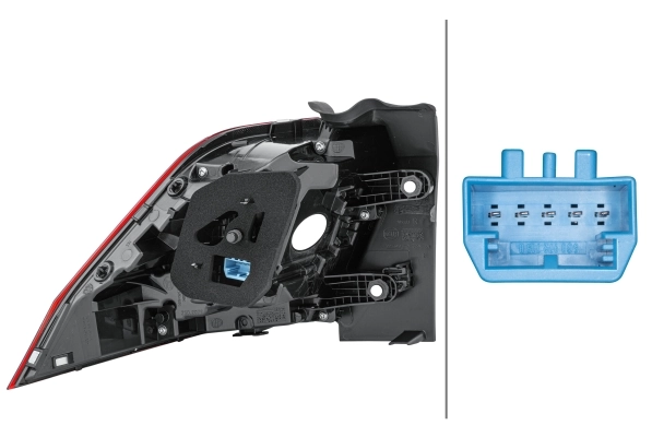 2SD012521061 HELLA Piloto trasero exterior derecho