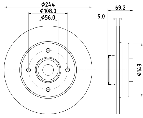 Disco de freno trasero Opel CROSSLAND  desde 91,63 €