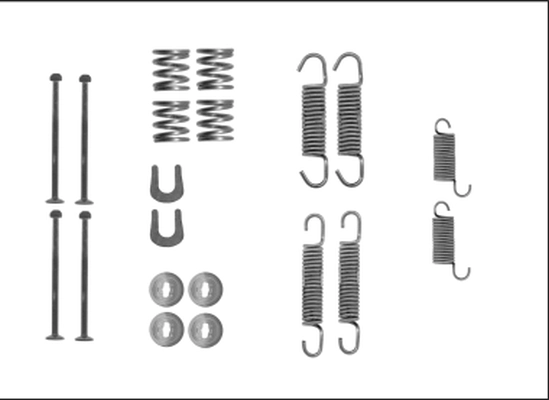 Kit de montaje de zapatas de freno traseras para Nissan Patrol Y60
