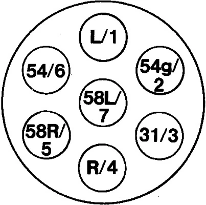 8JB001941002 HELLA Toma eléctrica del remolque
