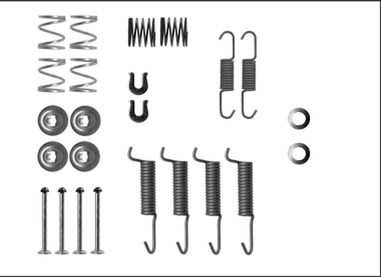 Kit de montaje de zapatas de freno traseras para Opel Frontera 5SUD2