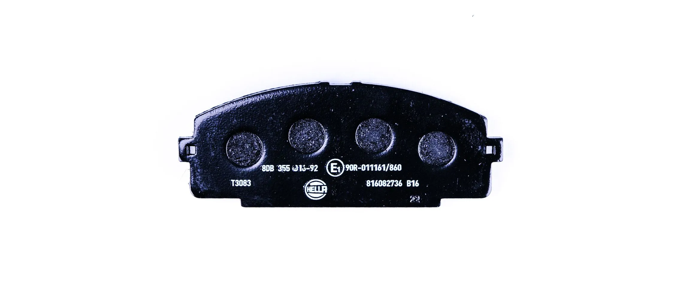 8DB355016921 HELLA Pastillas delanteras