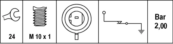 Sensor de aceite para Chevrolet Cruze (J300)