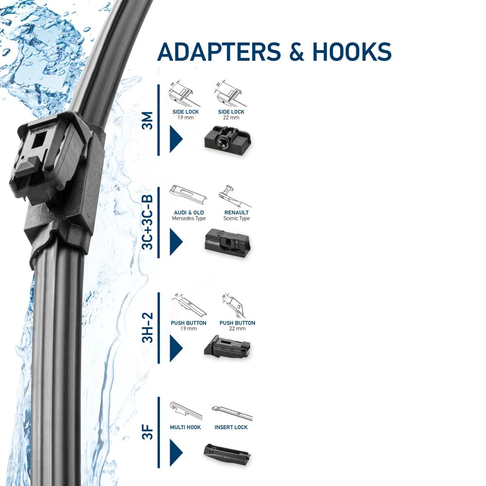 Escobillas Limpiaparabrisas delanteras para Audi A6 C7 4G2, 4GC