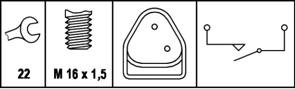 6ZF008621091 HELLA Interruptor de marcha atras