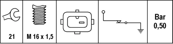 Comprar 1246 FAE Sensor de presión de aceite